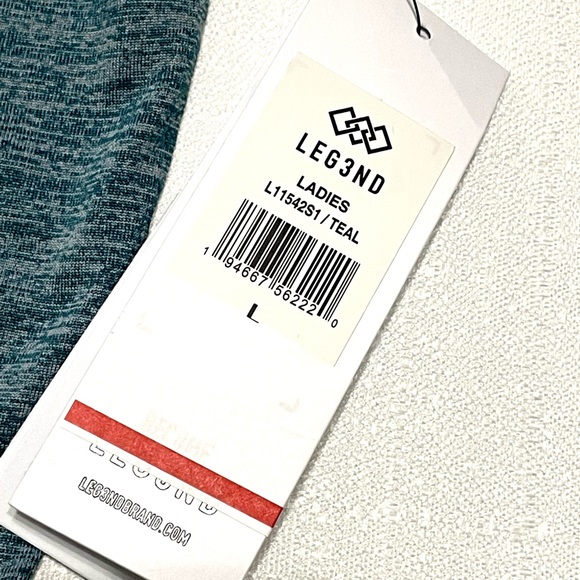 Legend Womens Active Athletic Performance Top Teal L11542S1 Size L NWT - Picture 11 of 16
